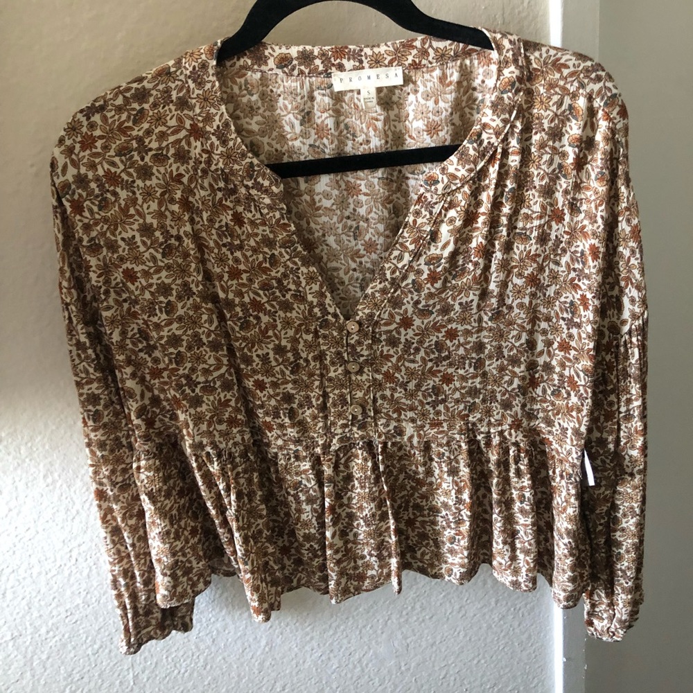 Promesa Flora Long Sleeve Top (size S)
